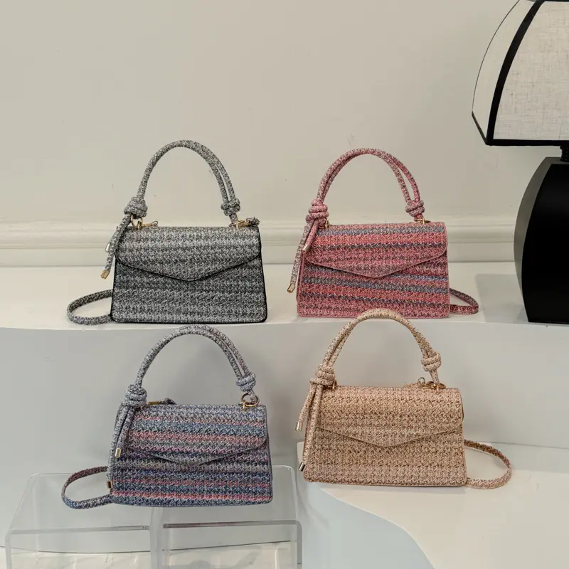 Crossbody-Tasche «Lido» · Gewebte Colorblock Bag