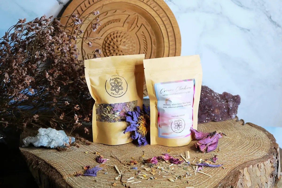 Crown Chakra Kräutertee | mit Lotus, Rose und Ginseng 25g