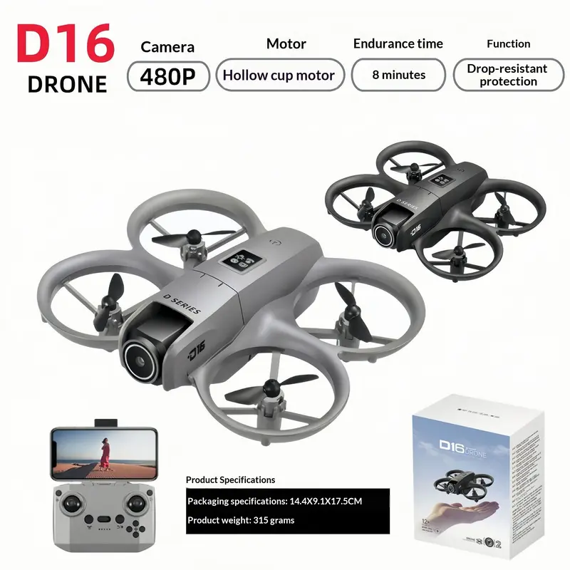 D16 Mini-Drohne mit Dual-Kamera