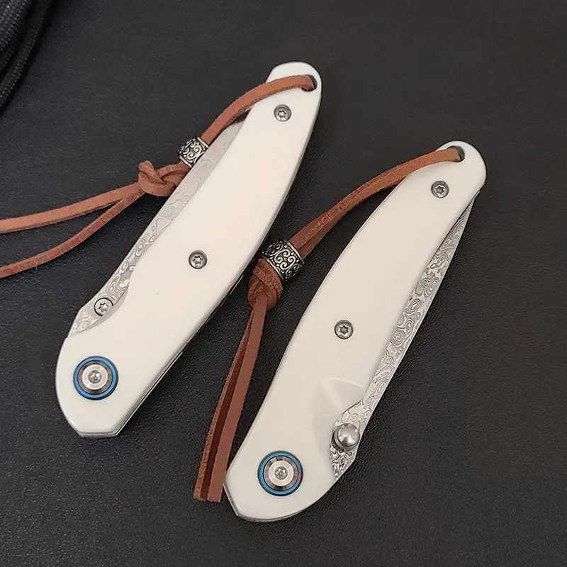 Damaststahl Outdoor Taschenmesser