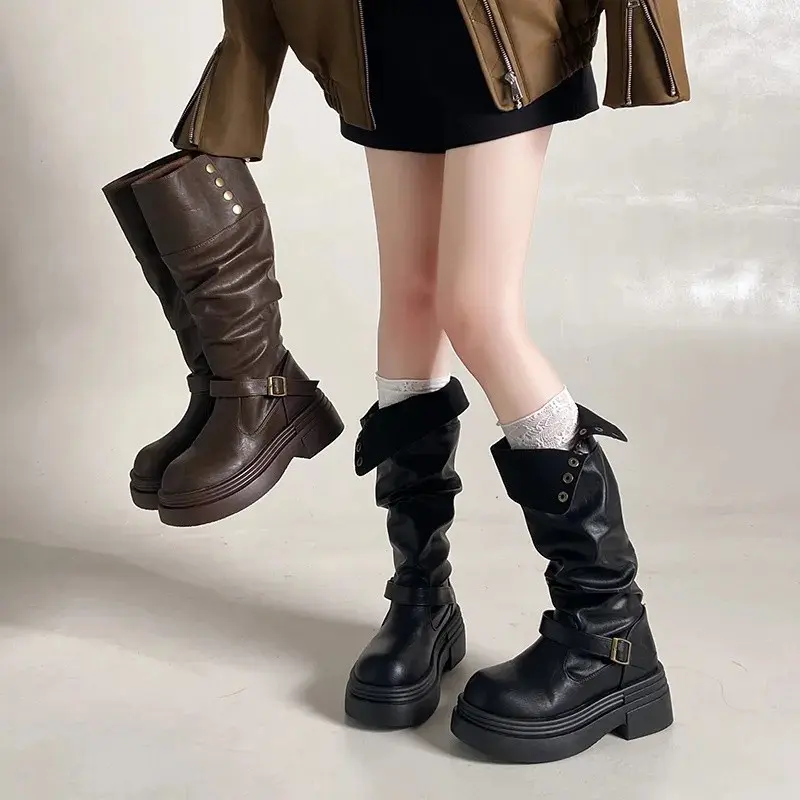 Damen-Booties mit massiver Sohle, winterfest