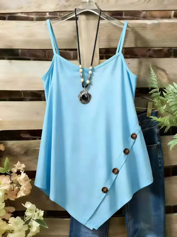 Damen Camisole mit Knöpfen