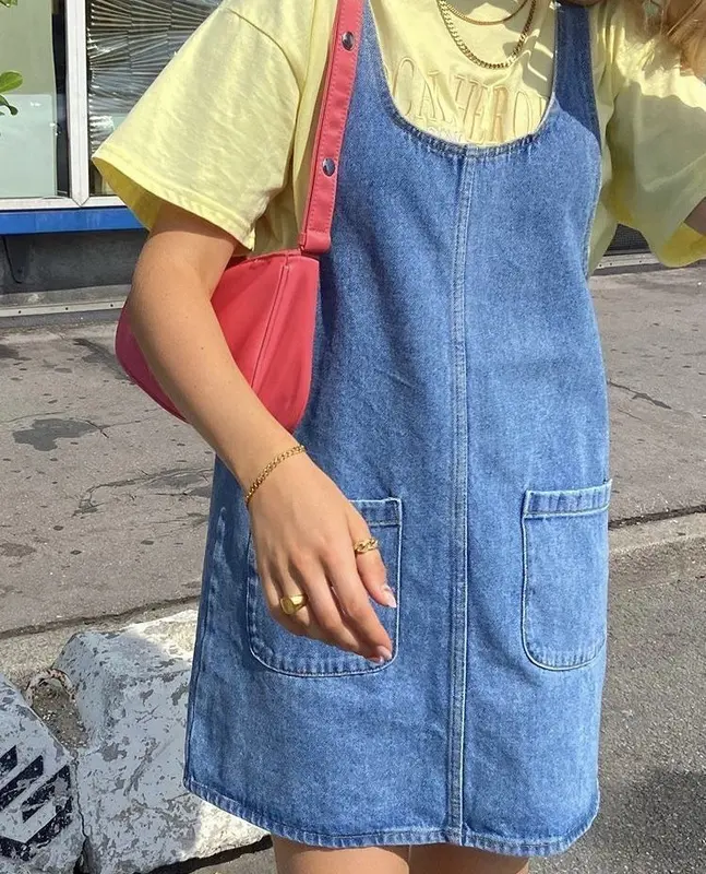 Damen Denim Rock Midi Sexy & Cool