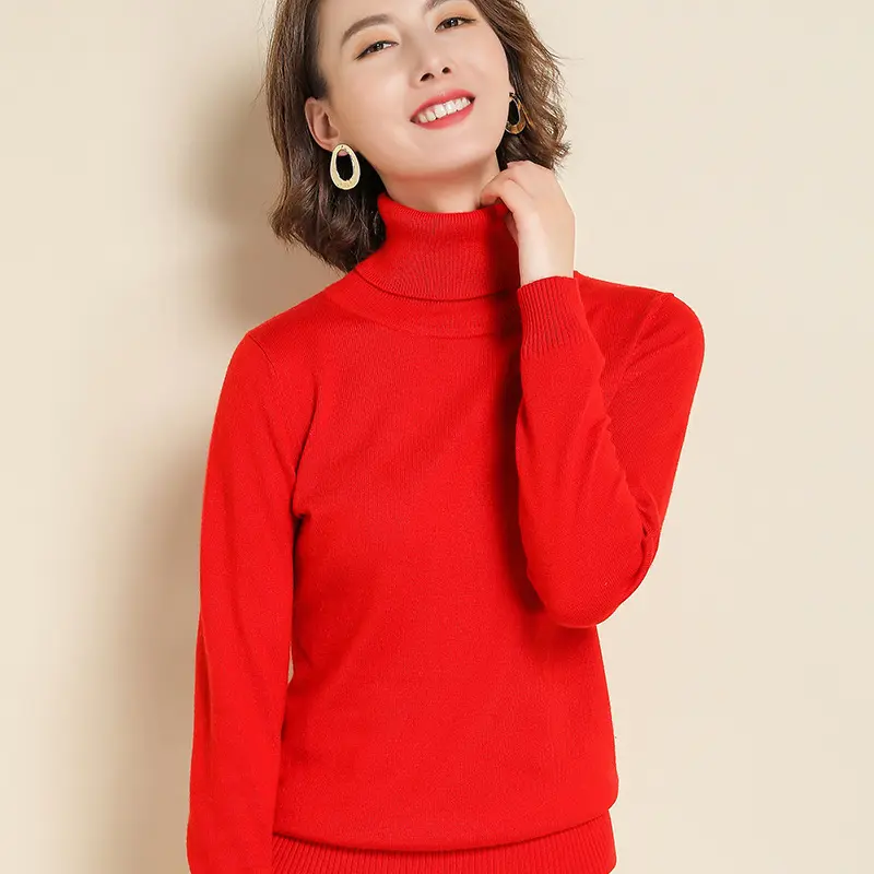 Damen Rollkragenpullover aus Strick