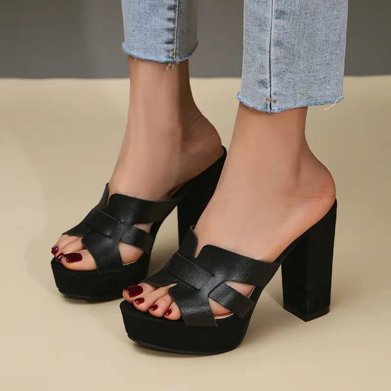 Damen Sandalen mit Fischmund-Absatz