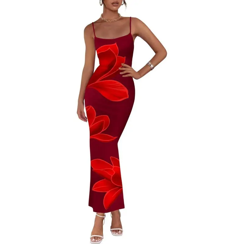 Damen Sommerkleid «Bloom» · Träger, Print