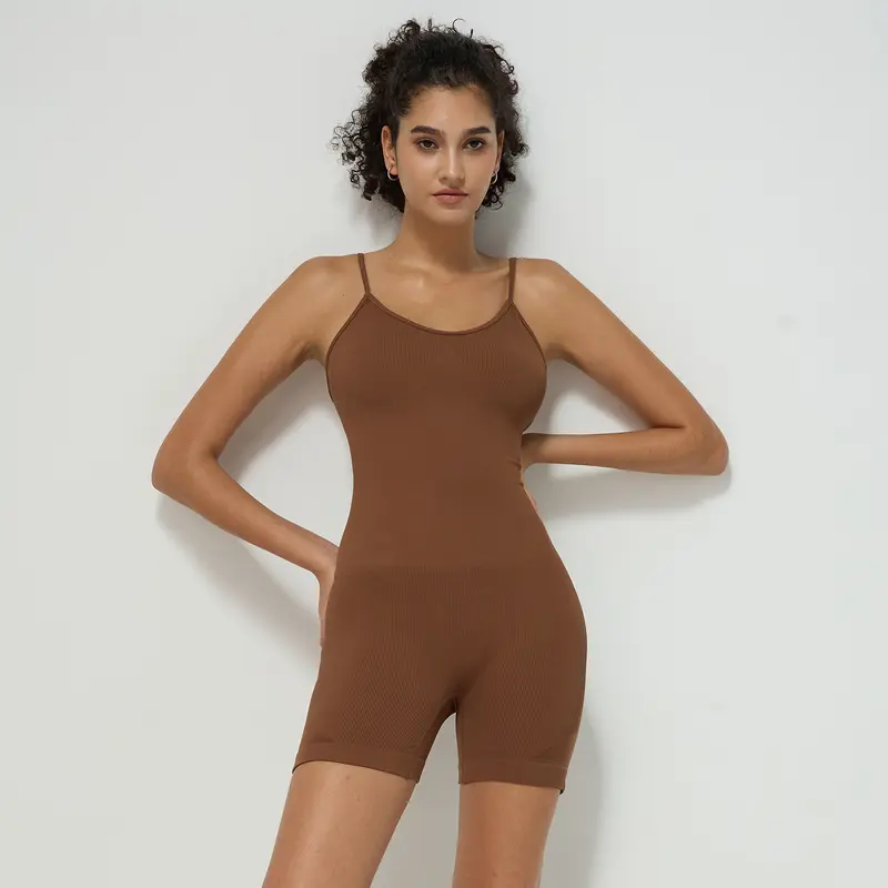 Damen trägerloser Yoga-Einteiler
