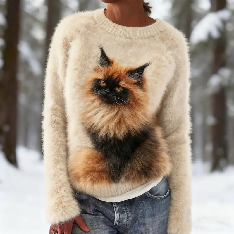 Damen-Weihnachts-Flanell-Hoodie