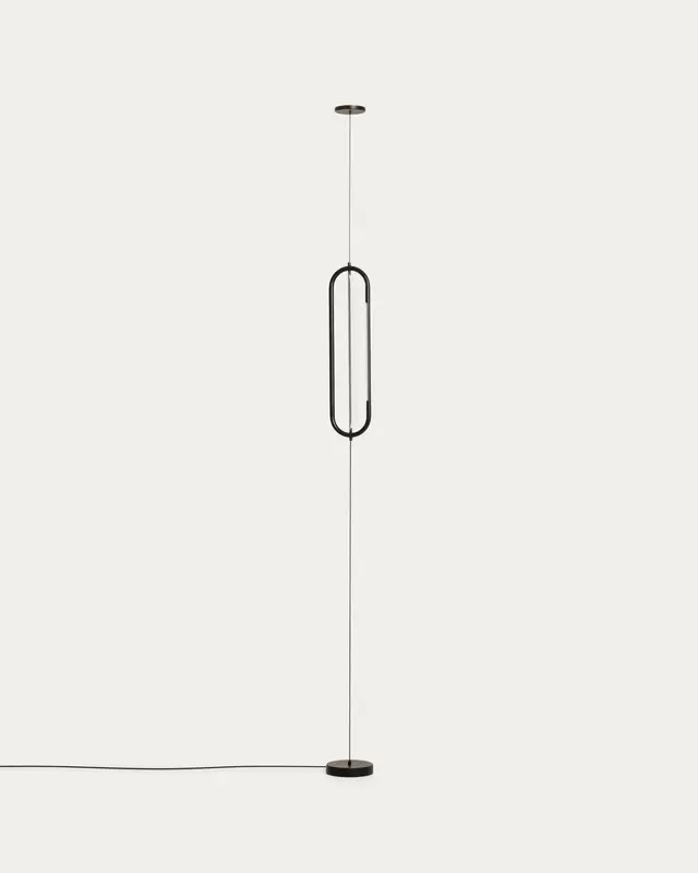 Deckenleuchte Bow aus schwarzem Aluminium, Ø 16 cm