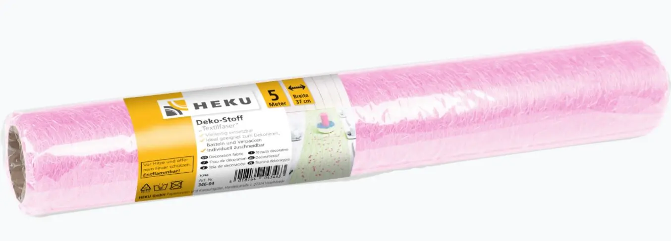 Dekostoff Textilfaser rosa