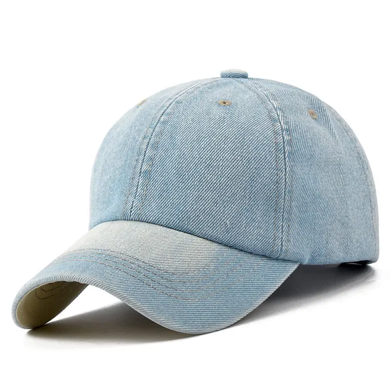 Denim-Cap «Bleu» · Washed Hellblau
