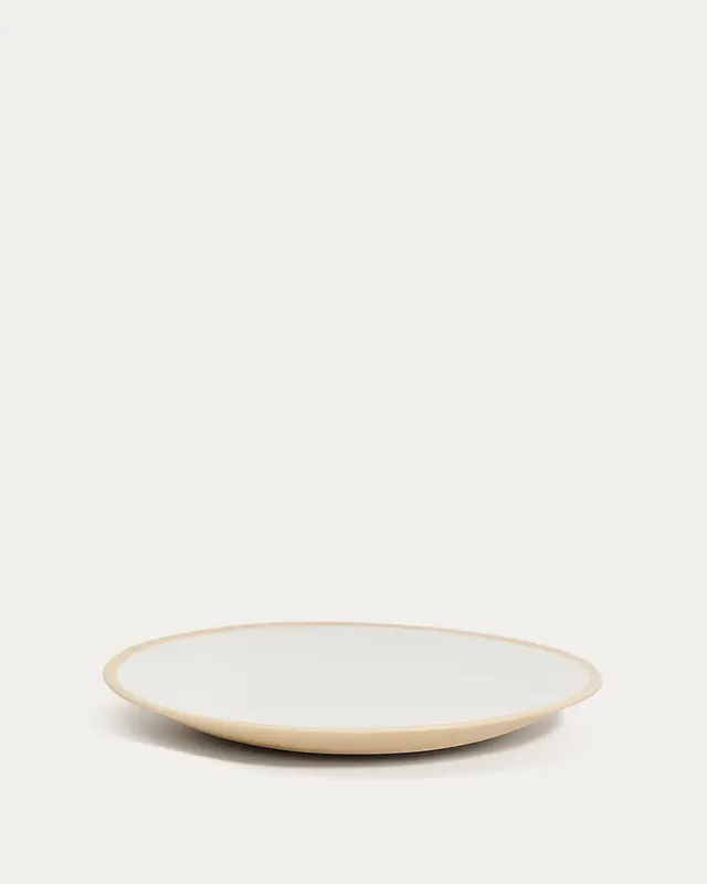 Dessertteller Azir aus Keramik in Beige