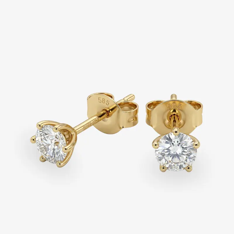 Diamant Ohrstecker Chloé – 585er Gelbgold mit je 0,25 ct Brillanten