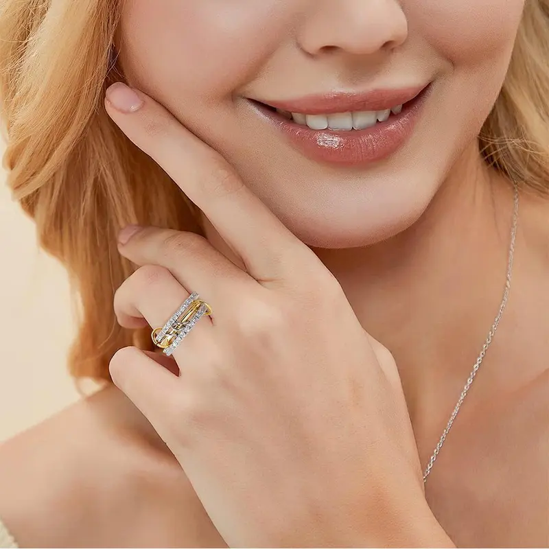 Diamond-Ring-Set für Damen