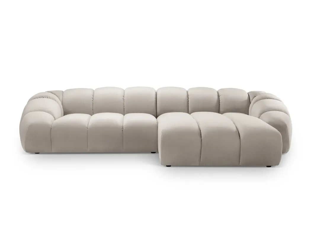 Diana Velour Ecksofa rechts 4 Sitzer