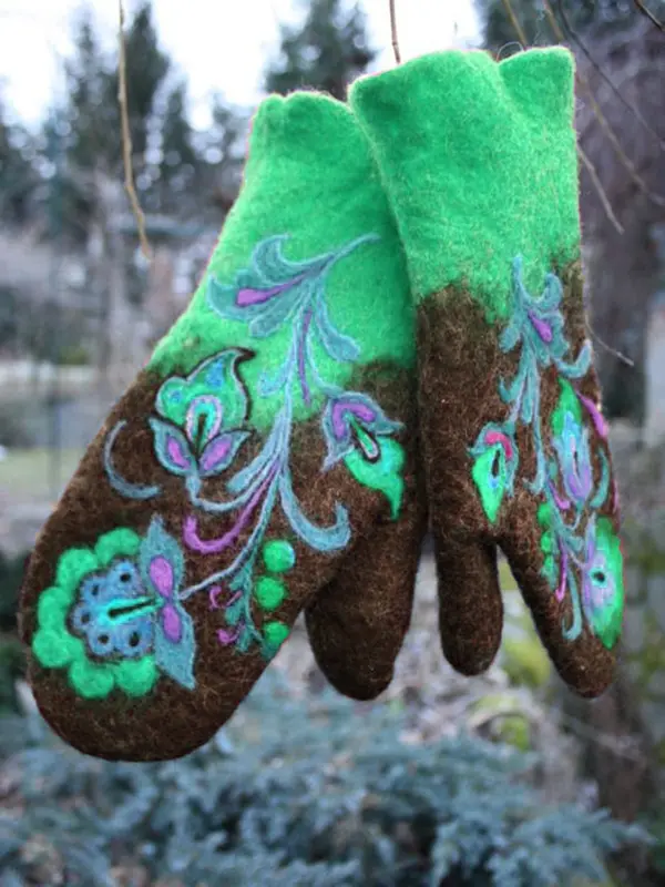 Dicke, warme Winterhandschuhe für Damen