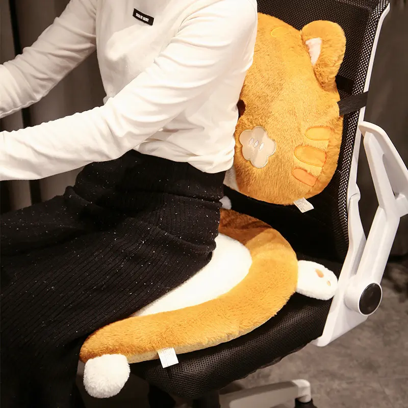 Dickes Sitzkissen mit Cartoon-Motiv