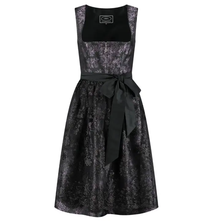 Dirndl Jaquard flieder/schwarz