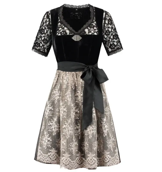 Dirndl retro aus Jacquard · Gr. 44