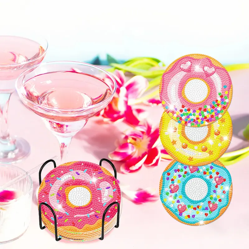 DIY-Diamantmalerei Untersetzer-Set