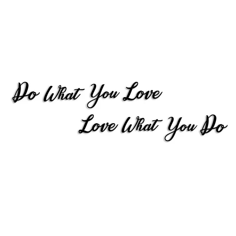 Do Love Love Wanddeko - Schwarz