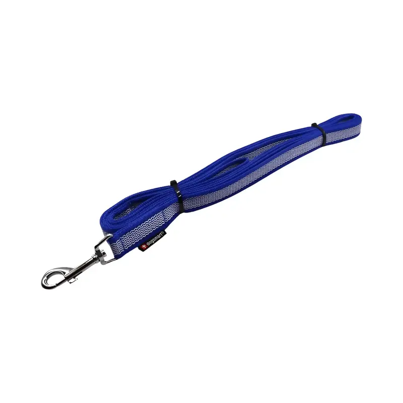 dogsmart gummierte PES Leine "blau"