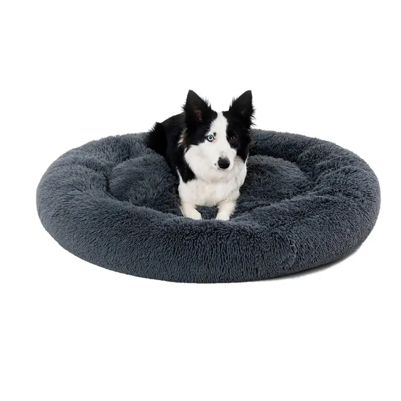 Donut-Hundebett «Cozy» · Flauschig, beruhigend & waschbar