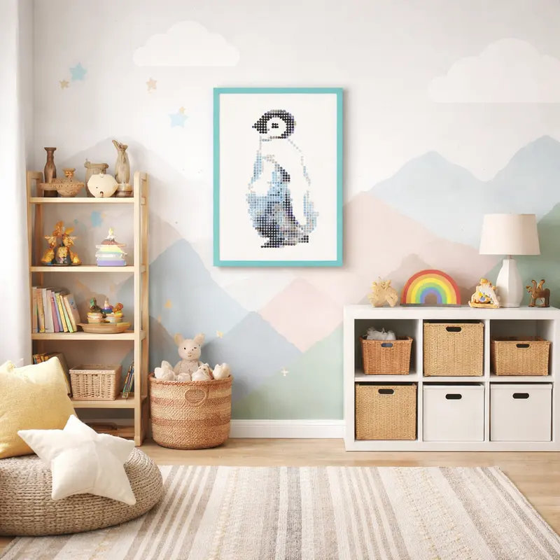 Dot on art kids - Pinguin - DIY - 50x70 cm