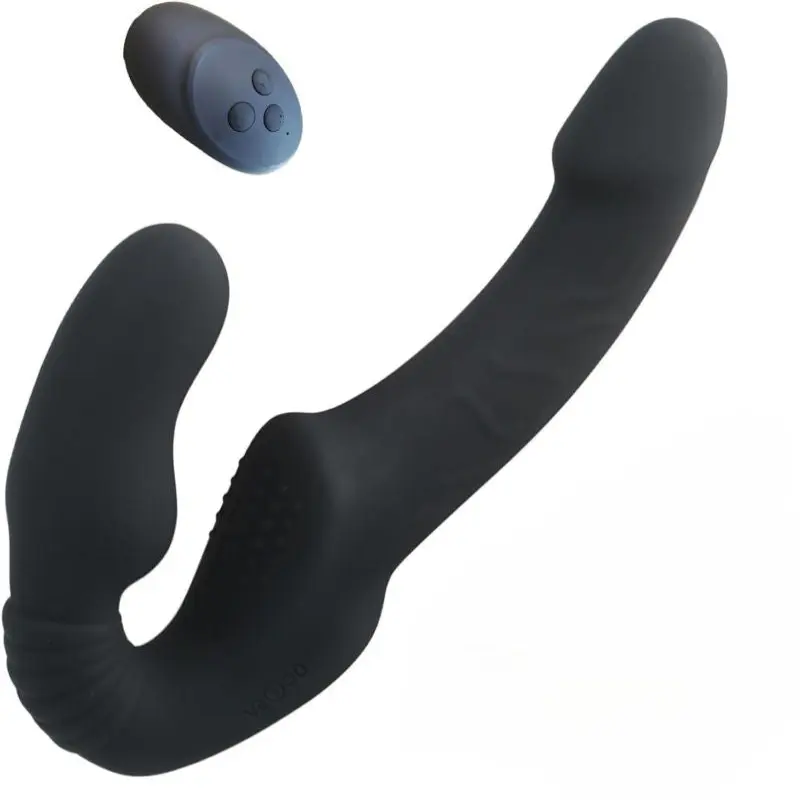 Double gode avec sa télécommande