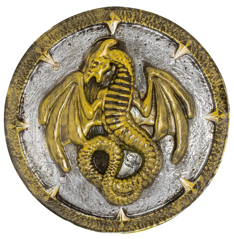 Drachen Schild mit Griffen