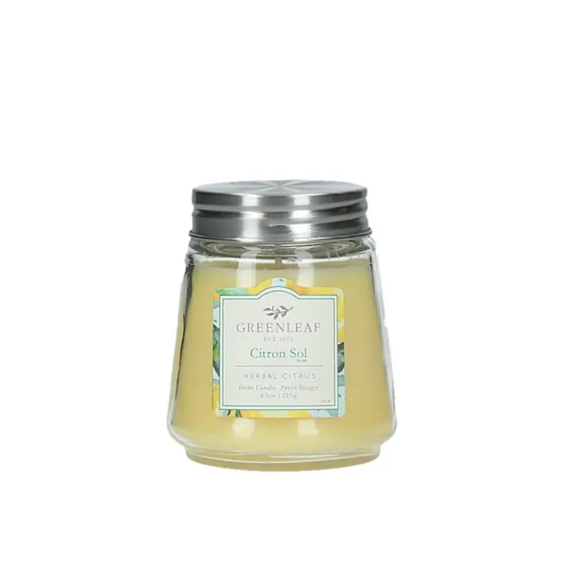 Duftkerze Greenleaf - Citron Sol, 123g