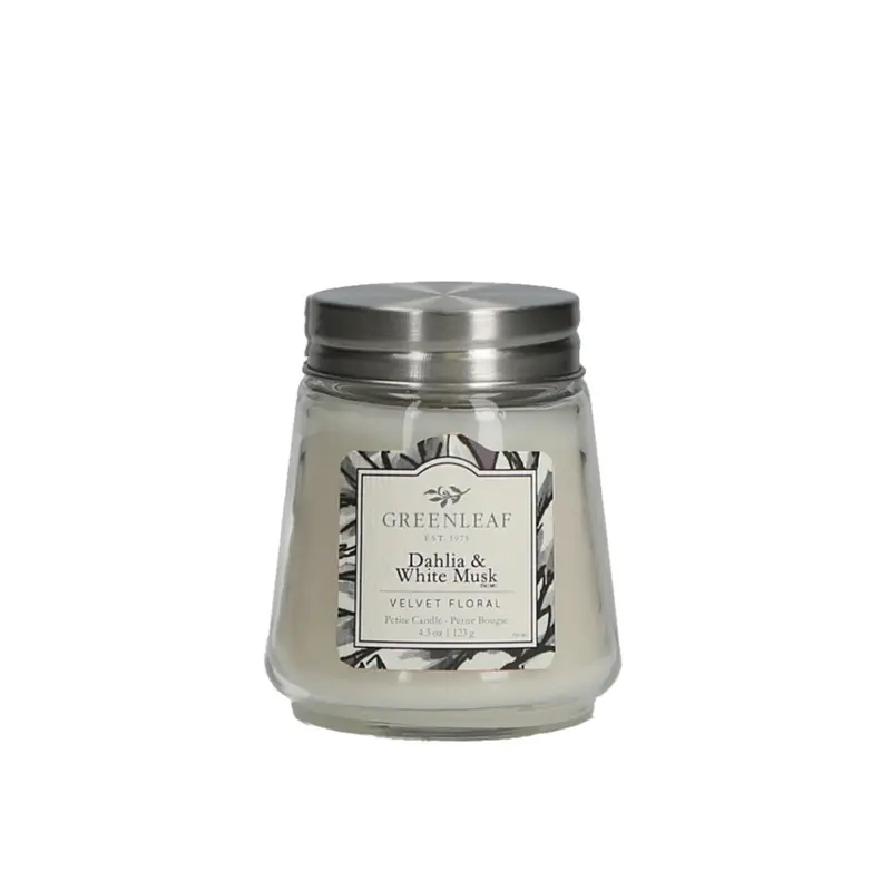 Duftkerze Greenleaf - Dahlia & White Musk, 123g