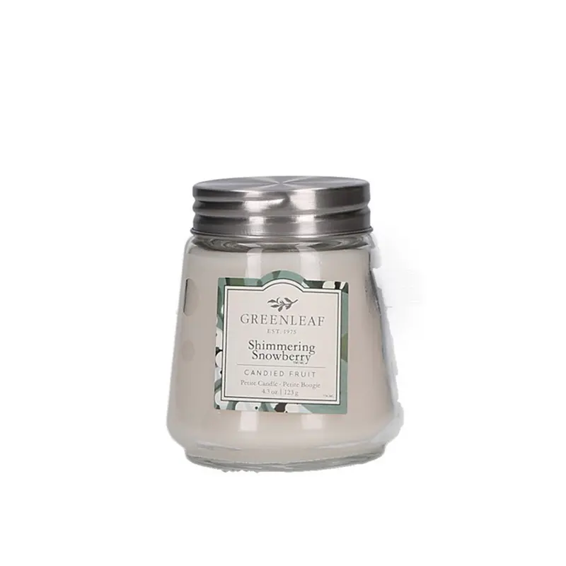 Duftkerze Greenleaf - Shimmering Snowberry, 123g