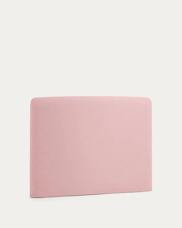 Dyla Bettkopfteil mit abnehmbarem Bezug rosa für Bett 90 cm FSC Mix Credit