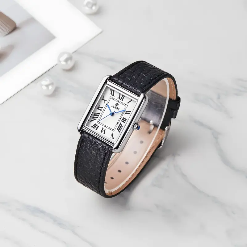 Eckige Herrenuhr Manhattan · Tank-Stil