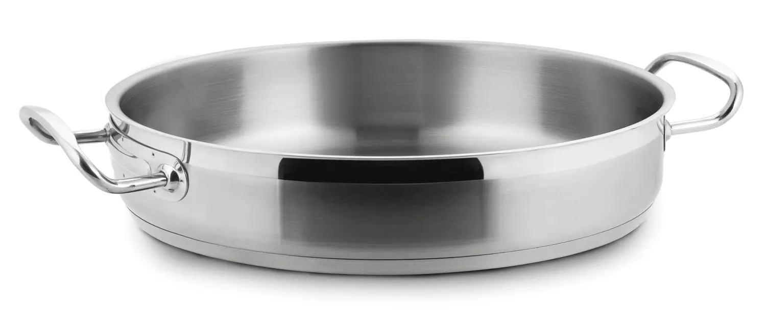Eco Chef Kasserolle nieder 2 Griffe D24cm H6.5cm 3lt