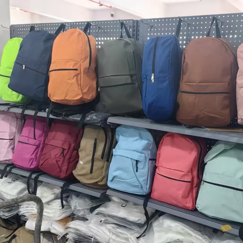 Einfarbig Wasserdichter Oxford-Rucksack