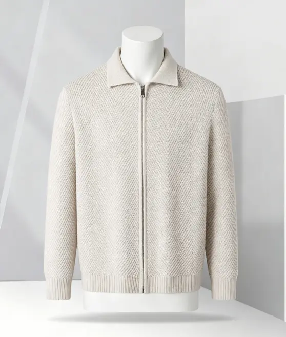 Einreihiger Cardigan für Herren