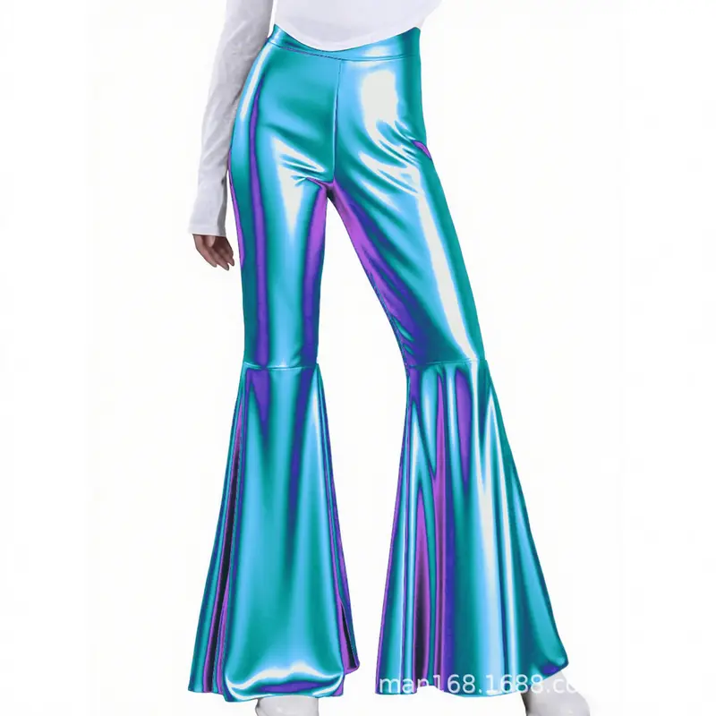 Elegante Flared Pants mit Schlangenprint