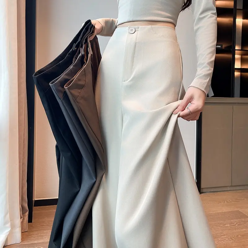Elegante High-Waist Wide-Leg Hose für Damen