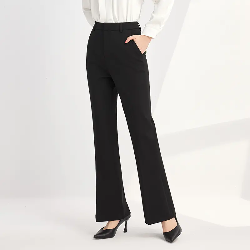 Elegante Palazzo Hose mit weitem Bein