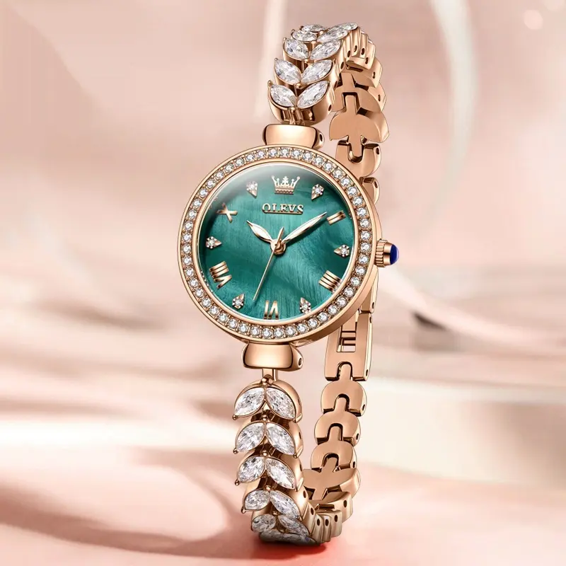 Elegante Quarz-Armbanduhr für Damen