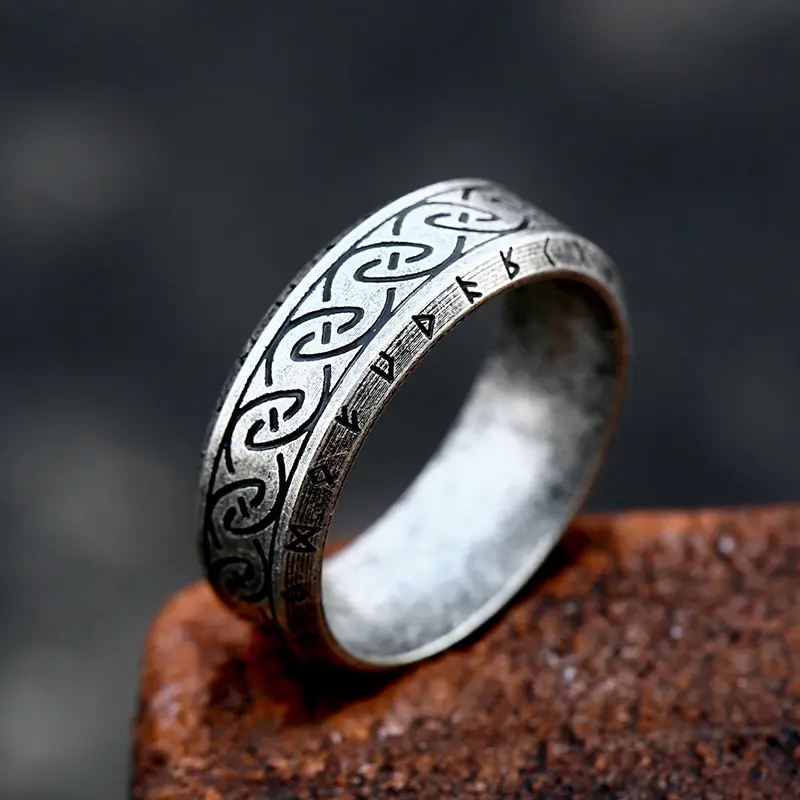 Eleganter Unisex-Ring aus Titanstahl