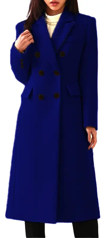 Eleganter Wollmantel für Damen – Camel