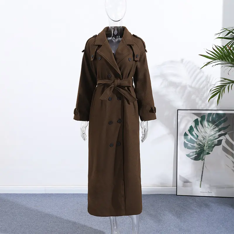 Eleganter Wollmantel im Casual-Stil