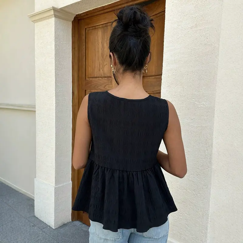 Elegantes ärmelloses Top mit Schleifendetail
