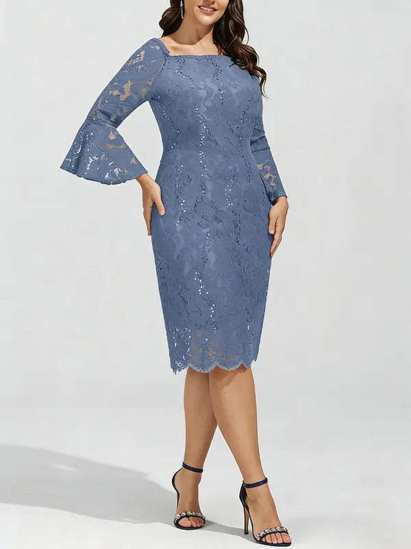 Elegantes Kleid mit Stickerei