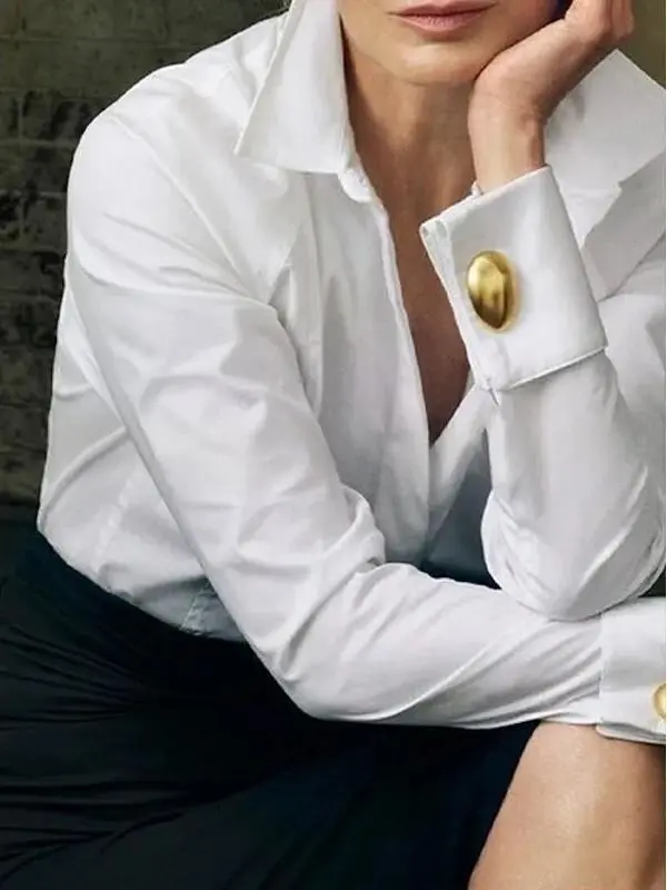 Elegantes Langarm-Shirt mit Patchwork