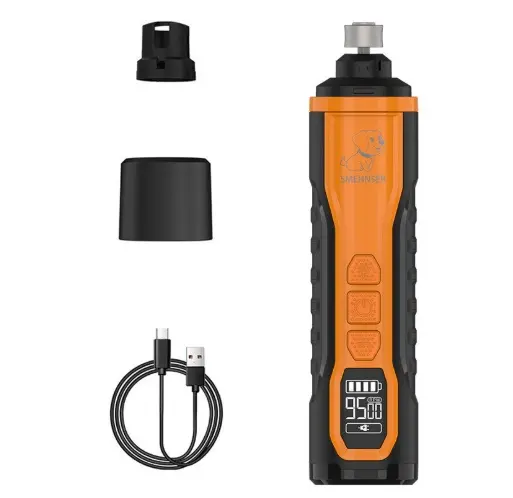 Elektrischer Krallenschleifer für Hund & Katze – leise, USB-Akku, mit LED