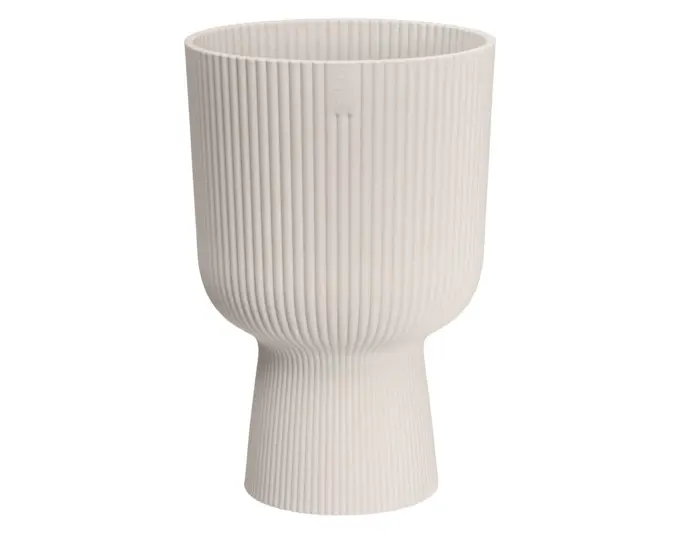 ELHO Pflanzengefäss Vibes fold Coupe ø 14 cm leinenweiss